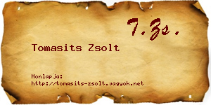 Tomasits Zsolt névjegykártya