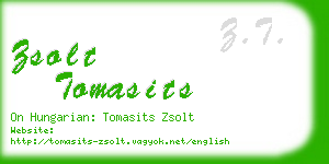 zsolt tomasits business card